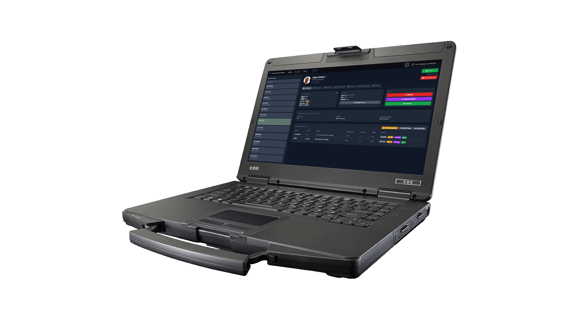 FiveM CAD civilian portal - characters, vehicles, firearms and licenses