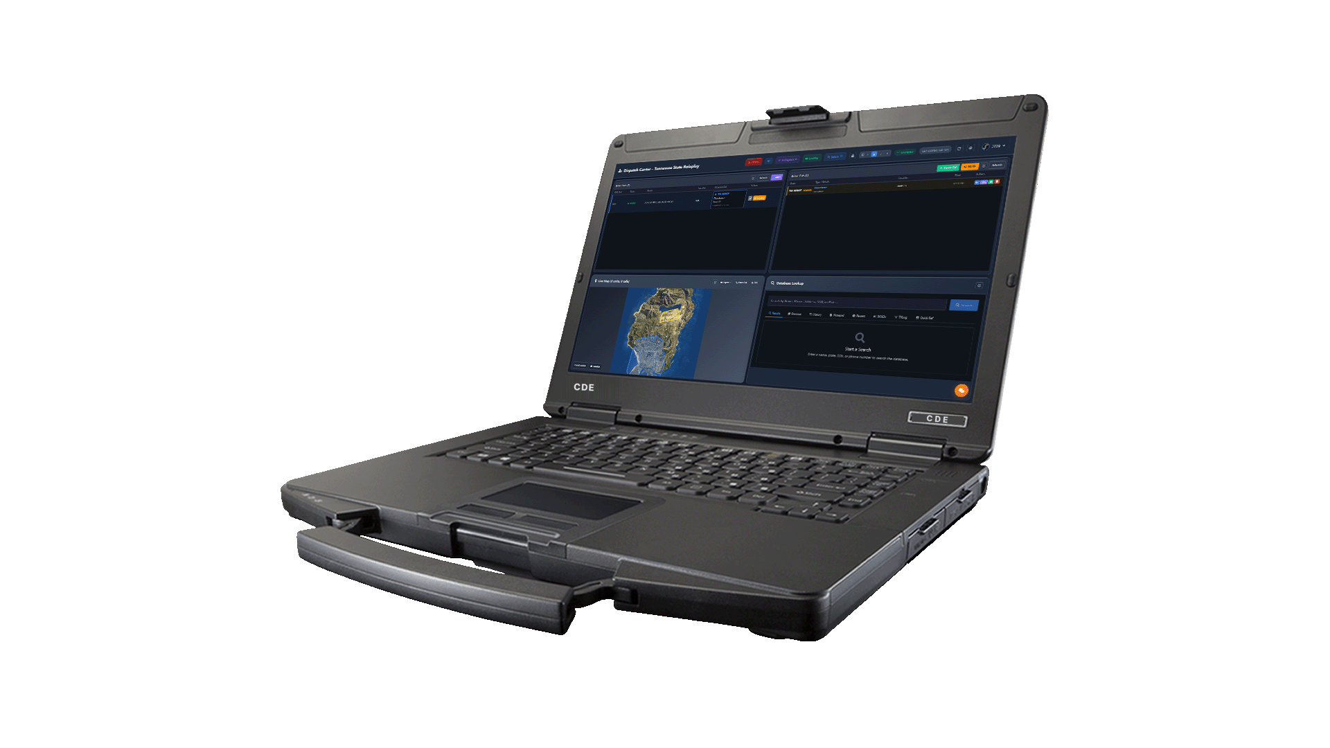 CDE CAD FiveM real-time dispatch map with live unit tracking and the 911 call queue